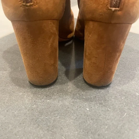 Aquazarra Brown Suede Ankle Booties Size 38.5 - Picture 6 of 13